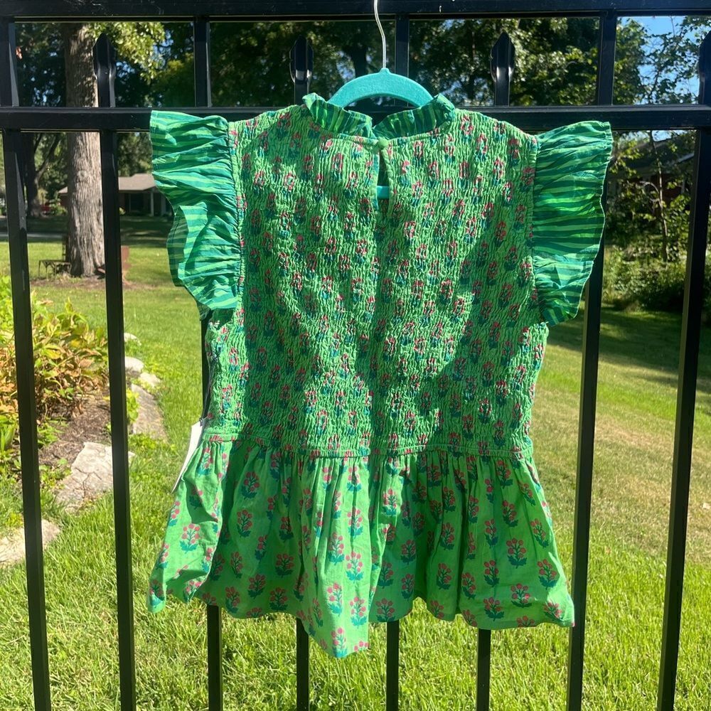 Printfresh In Bloom High Priority Blouse in Clover Green NWT - Picture 16 of 16